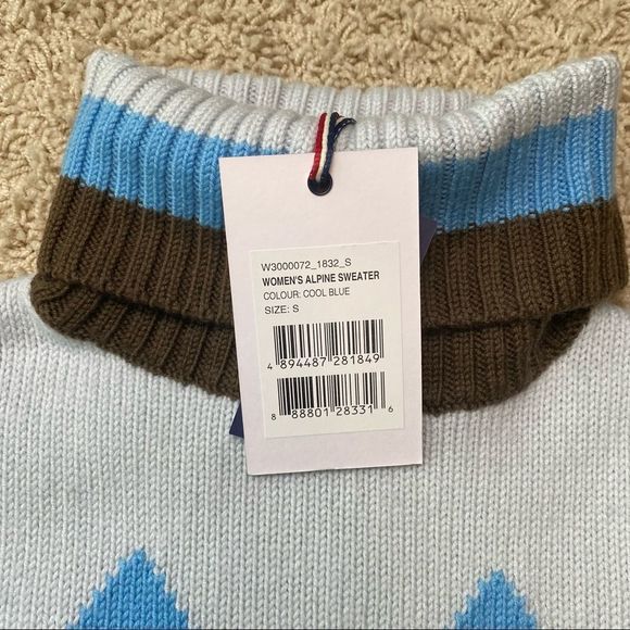 PERFECT MOMENT Alpine intarsia merino wool turtleneck sweater NEW WITH TAGS - Picture 5 of 6